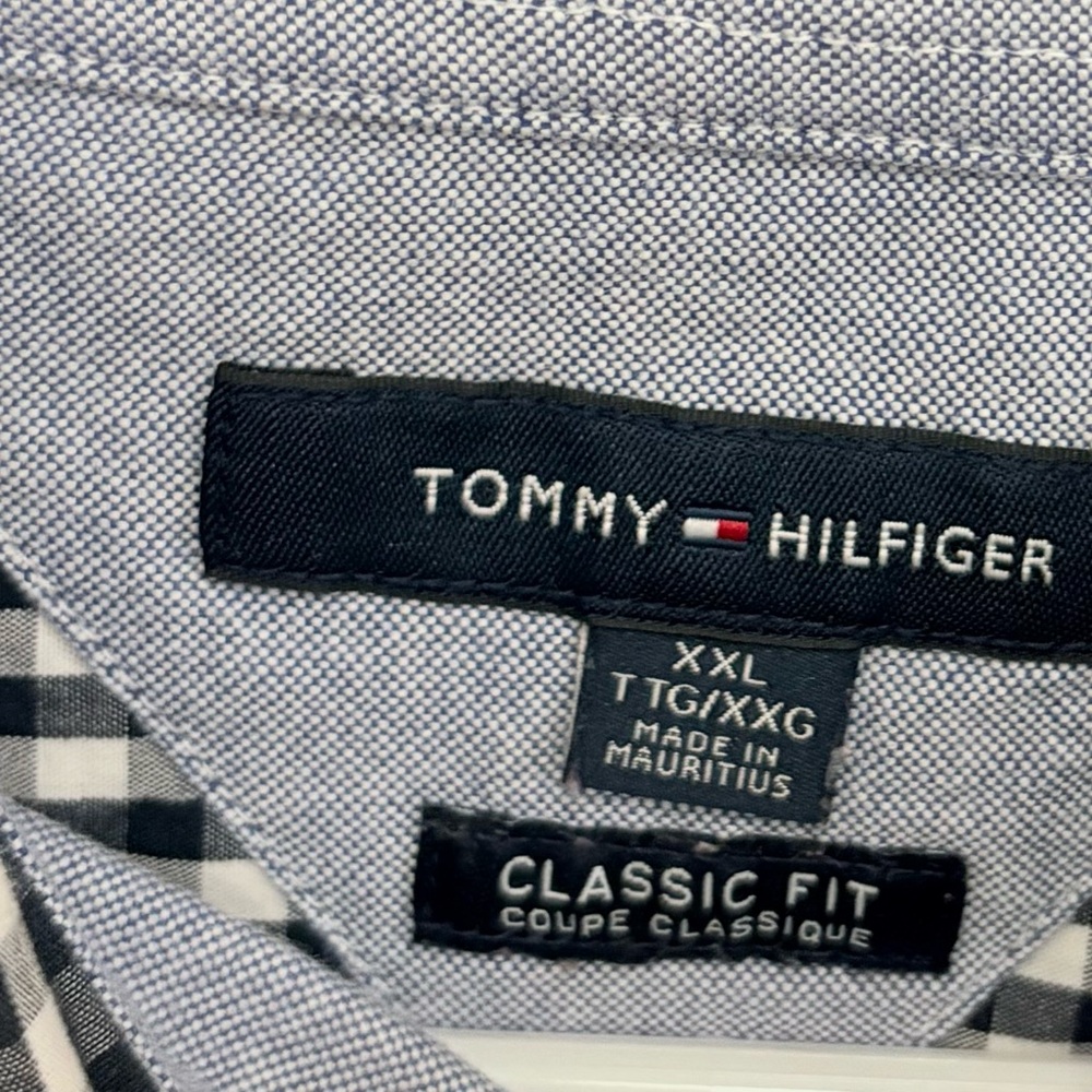 Tommy Hilfiger Men's Black and White Gingham Shirt - Picture 8 of 8